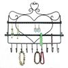 Picture of Heart Themed  Wall Mount Jewelry Organizer Earring Display Rack Holder - HJ101
