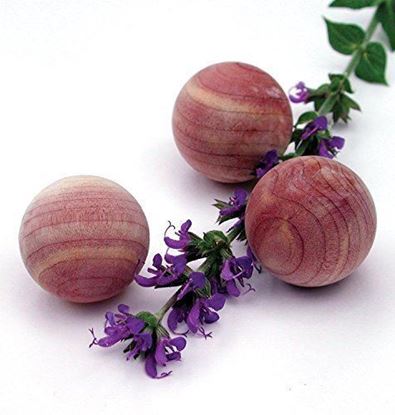 Picture of HUJI Natural Cedar Wood Moth Protection Balls Non-Toxic Moth Repellent - HJ122