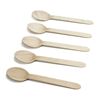 Picture of HUJI Eco- Friendly Wooden Spoons - Disposable Wood Cutlery Silverware - HJ139