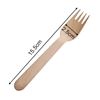 Picture of HUJI Wooden Forks - Disposable Wood Cutlery Silverware 1SET = 50ct - HJ140