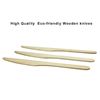 Picture of HUJI Wooden Knives - Disposable Wood Cutlery Silverware 1Set = 50ct - HJ138