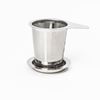 Picture of HUJI Mesh Stainless Steel Non-magnetic Lead Free Tea Infuser Strainer Steeper with Lid - HJ1045