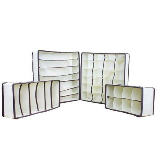 Huji Home Products Set Of 4 Foldable Drawer Dividers Closet Picture Of Huji Set 4 Foldable Drawer Dividers Closet Organizers Storage Bo