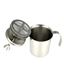 Picture of HUJI Double Mesh Stainless Steel Milk Frother Cappuccino Latte Foam Maker - HJ193