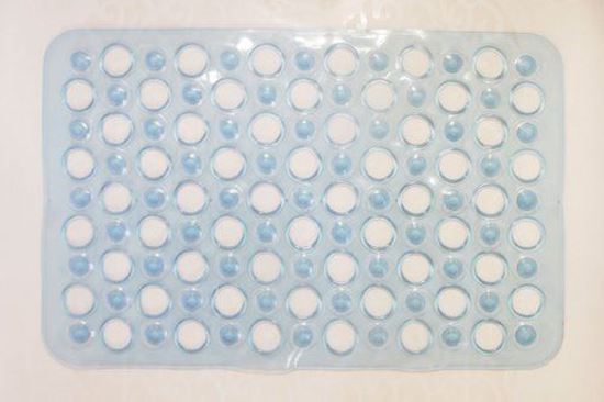 Huji Home Products Skid Resistant Bubble Suction Cup Bath Picture Of Huji Home Skid Resistant Bubble Suction Cup Bath Mat Blue