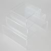 Picture of Clear Medium Low Profile Set of 3 Acrylic Risers Display Stands - HJ335_1PK