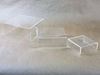 Picture of Clear Medium Low Profile Set of 3 Acrylic Risers Display Stands - HJ335_1PK