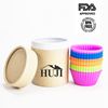 Picture of Huji Confetti Festive Colors Reusable Silicone Baking Cups (Set of 24) - HJ085