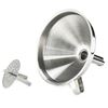 Picture of HUJI Stainless Steel 5" Cooking Funnel with Detachable Strainer/ Filter for Kitchen (1, 5 ") - HJ329