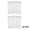 HUJI Galvanized Heavy Duty Steel Tent Pegs Garden Stakes for Camping 