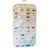 Picture of HUJI 80 Pockets Canvas Dual Sided Hanging Jewelry Organizer Display w/ Hanger for Closet - HJ338
