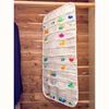 Picture of HUJI 80 Pockets Canvas Dual Sided Hanging Jewelry Organizer Display w/ Hanger for Closet - HJ338