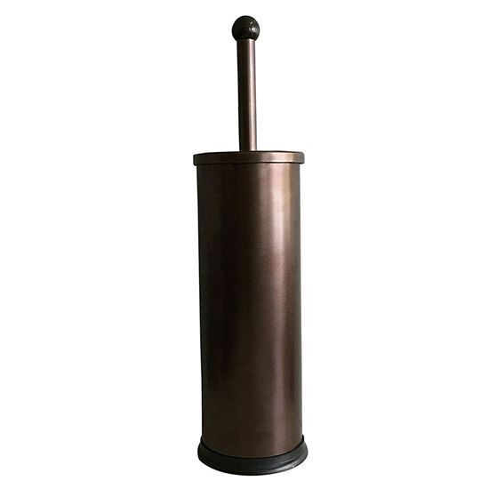 Picture of HUJI Rust Resistant Bronze Toilet Brush Holder with Lid - HJ342