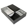 Picture of HUJI Black Leatherette Valet Jewelry Tray Insert Liner Organizer 5 Compartments - HJ354