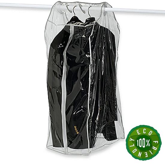 Picture of HUJI Superior Quality Clear Vinyl Frame-less Suit Garment Coat Gown Dress Storage Bag - HJ206
