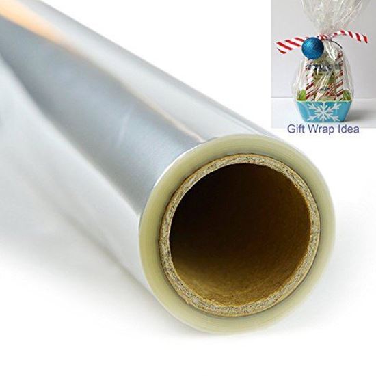 Cellophane Wrap 40x100' Mylar Sheet Cellophane Roll Great Wrapping Paper  for Craft Basket (Red)