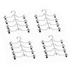 Picture of HUJI 4 Tier Trouser Skirt Pants Hanger Chrome and Black - HJ058_4PK