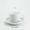 Picture of Porcelain 3.2 oz. Espresso Turkish Coffee Cups and Saucers (4 Cups, 4 Saucers) - HJ142CS_1PK