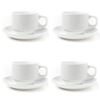 Picture of Huji Porcelain 4 oz. Espresso Turkish Coffee Cups and Saucers (4 Cups, 4 Saucers) - HJ318CS_1PK