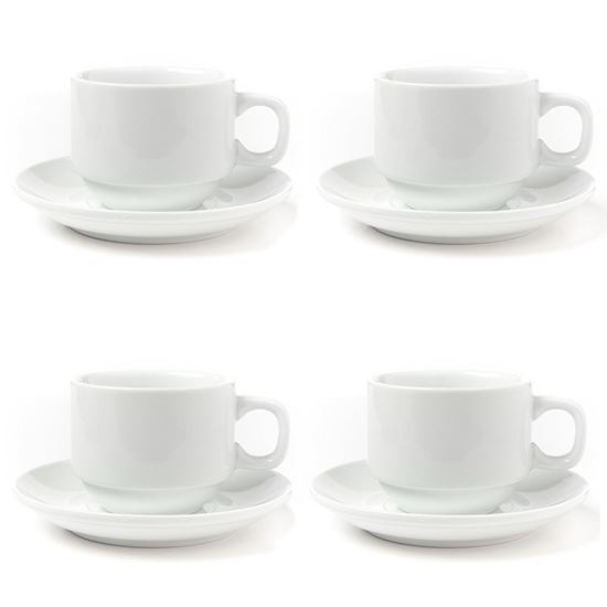 Porcelain Espresso Cups And Saucers Set, Turkish Coffee Cup Set