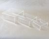 Picture of Clear Medium Low Profile Set of 3 Acrylic Risers Display Stands (1 Set, Clear Acrylic Risers) - HJ373_1PK