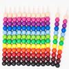 Picture of Huji Stacking 12 Colors Round Crayons Set, Favorite for Kids Party Favors, Safe, Non Toxic – 12PK (Round-Crayons, 12) - HJ372_12