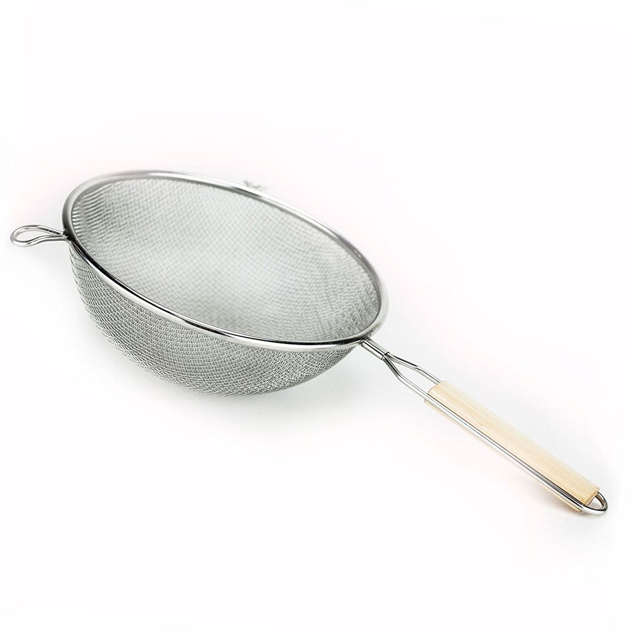 Setaccio Conico In Acciaio Inox A Maglia Fine Con Manico, 20 Cm, Multiuso Per Cucina: Scolare Pasta, Riso, Salse E Setacciare Farina