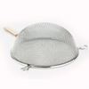 Picture of Huji Stainless Steel Fine 8" Double Mesh Strainer Colander Sifter w/ Wooden Handle - HJ146