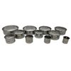 Picture of HUJI Stainless Steel Professional Plain Round Pastry Dough Cutter Set (11 Pieces) - HJ1036
