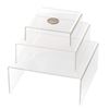 Picture of Clear Medium Low Profile Set of 3 Acrylic Risers Display Stands - HJ335_1PK