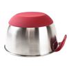 Picture of HUJI 3 Piece Stainless Steel Mixing Bowls Set with Pouring Spouts & Non-Slip Silicon Base (Red) - HJ307R