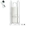 Picture of HUJI Chrome Finish Toilet Paper Roll Holder Rack Storage (1, Chrome) - HJ1041