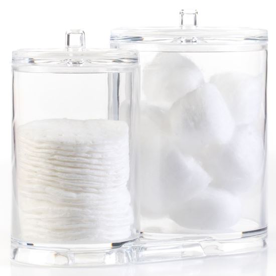 Huji Home Products. HUJI Clear Acrylic Cosmetic Organizer with Lids