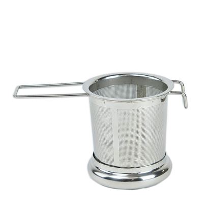 Picture of HUJI Mesh Non-Magnetic Stainless Steel Lead Free Tea Infuser Strainer Set w/ Handle & Lid - HJ340
