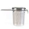 Picture of HUJI Mesh Non-Magnetic Stainless Steel Lead Free Tea Infuser Strainer Set w/ Handle & Lid - HJ340