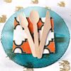 Picture of HUJI Eco-friendly Disposable Wooden Cutlery Set Silverware (150 ct., Spoons, Forks & Knives) - HJ139KFS_1PK