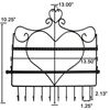 Picture of Heart Themed  Wall Mount Jewelry Organizer Earring Display Rack Holder - HJ101