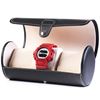 Picture of HUJI Black Leatherette Portable Watch Traveler's Roll Organizer Holder - HJ343