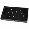 Picture of HUJI Glass Top Ring Display Showcase & 72 Slot Velvet Insert Liner Jewelry Organizer - HJ170