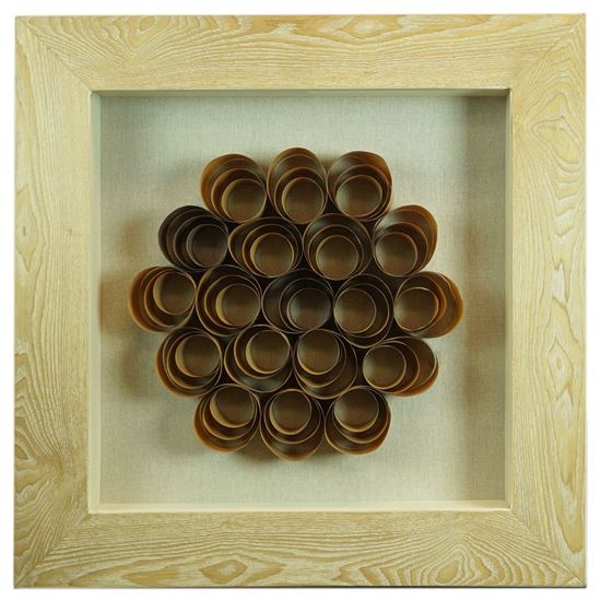 Picture of Wood Shavings Shadow Box (MS22692A) 23.62" L x 23.62" H