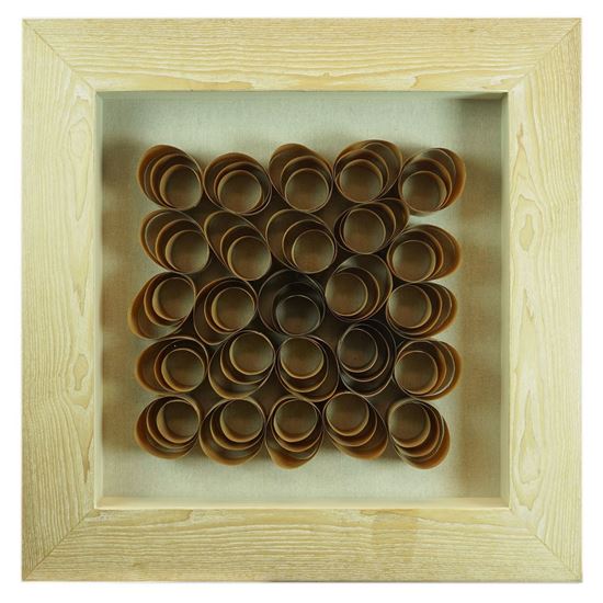 Picture of Wood Shavings Shadow Box (MS22692B) 23.62" L x 23.62" H