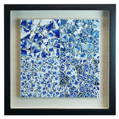 Picture of Shattered Ceramic Tiles Shadow Box Wall Décor (MS35671) 15.75" L x 15.75" H