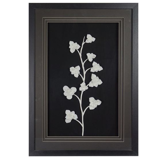 Picture of Ceramic Jasmine Flower Shadow Box Wall (MS36267) 19.69" L x 27.56" H