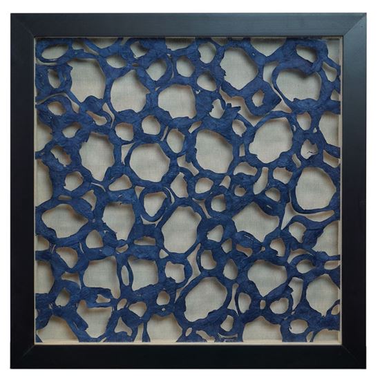 Picture of Water Themed Papier-Mâché Shadow Box Wall Décor (MS24675C) 15.75" L x 15.75" H