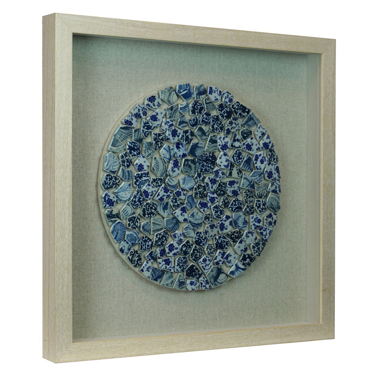 Huji Home Products. Shattered Ceramic Plate Shadow Box Wall Décor
