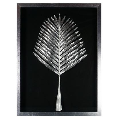 Picture of Silver Palm Leaf Shadow Box Wall Décor (MS39399B)  31.50" L x 23.63" H