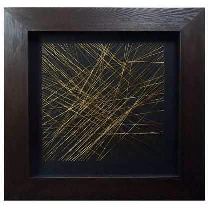 Picture of Abstract Thread Shadow Box Wall Décor (MS24851B) 31.50" L x 31.50" H