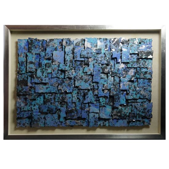 Picture of Abstract Puzzle Pieces Shadow Box Wall Décor (MS30086B) 27.56" L x 39.37" H
