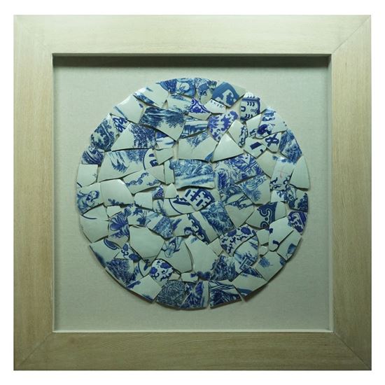 Picture of Broken Porcelain Shadow Box (MS22886A) 35.43" L x 35.43" H