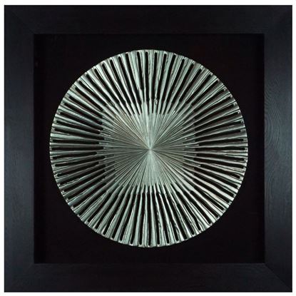 Picture of Silver Radial Shadow Box Wall Décor (MS18808A) 31.50" L x 31.50" H